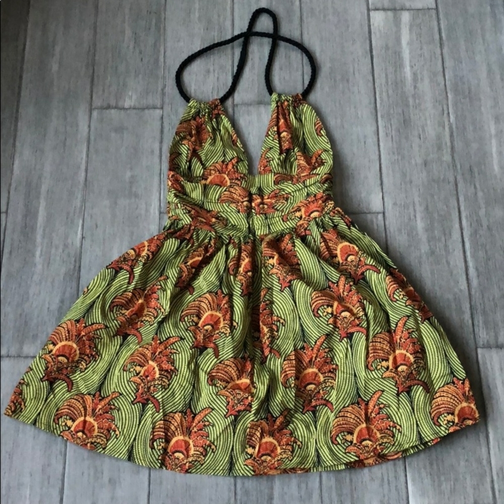 TOPSHOP African print dress